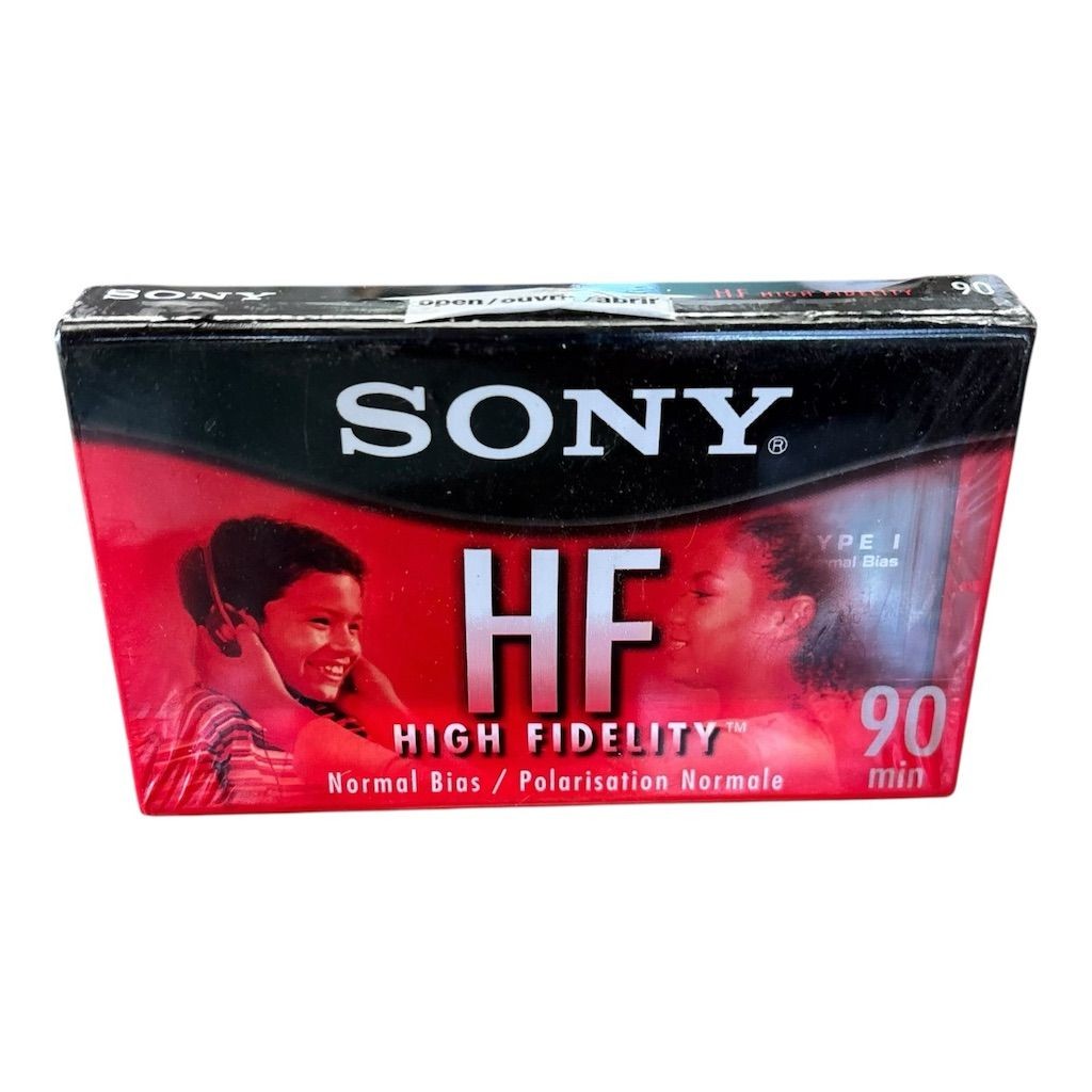 Sony HF 90 Min Audio Cassette Tape High Fidelity Music Voice Recording
