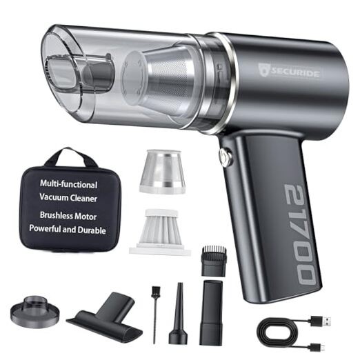 Car Vacuum Cordless Portable with Brushless Motor,16000PA Suction Power, 3-in