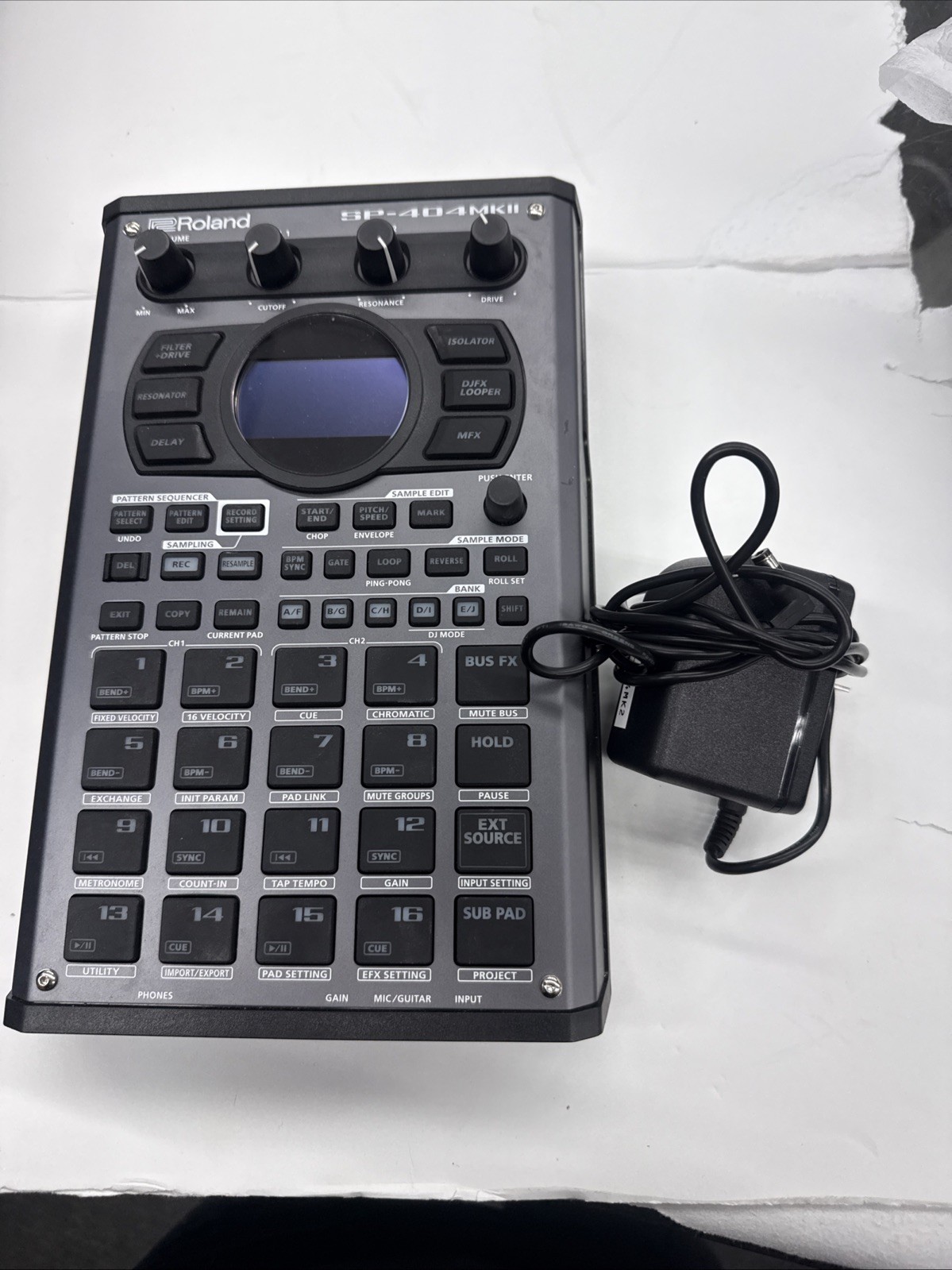 Roland SP-404MKII Creative Sampler and Effector with OEM power cable, DeckSaver