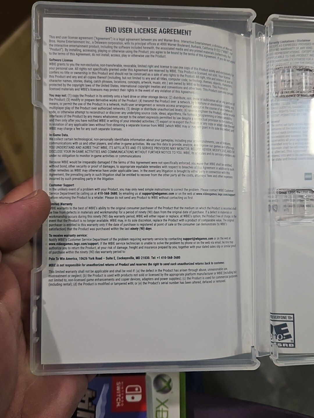 Replacement Case ONLY for LEGO MARVEL SUPER HEROES 2 - Switch Box