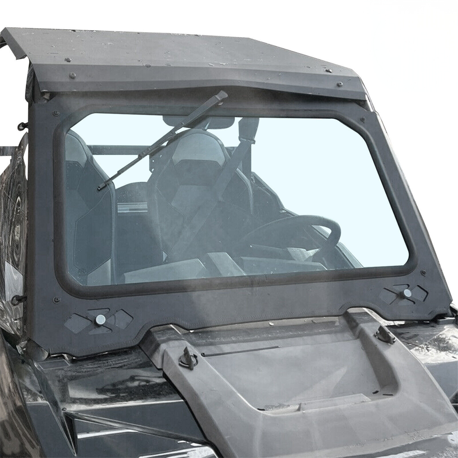 Full Glass Windshield W/Wiper Front For Polaris RZR 900 1000 Turbo 2014-2018