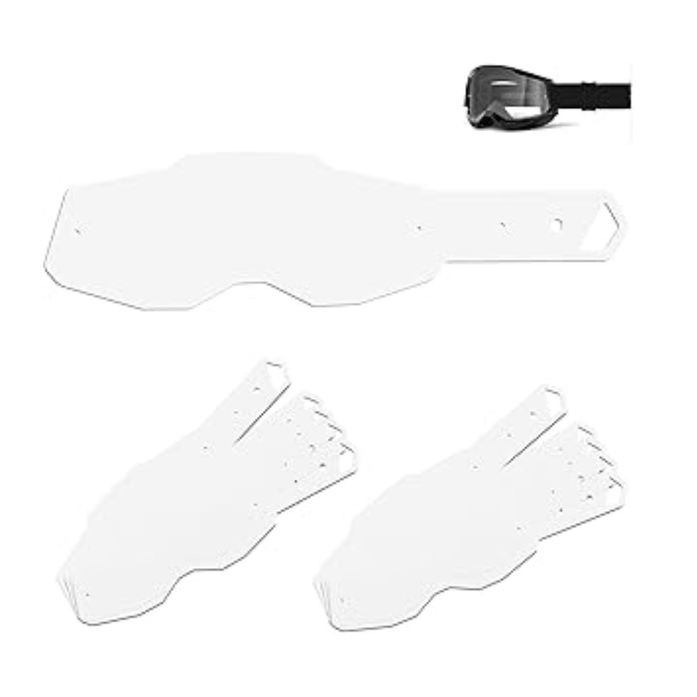 Goggles Tear Offs for 100 Percent Armega Goggle for Dirt Bike Motocross 50 Pack