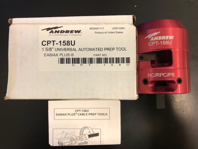 ANDREW CPT-158U Automated Cable Preparation Tool for 1-5/8" coax cable