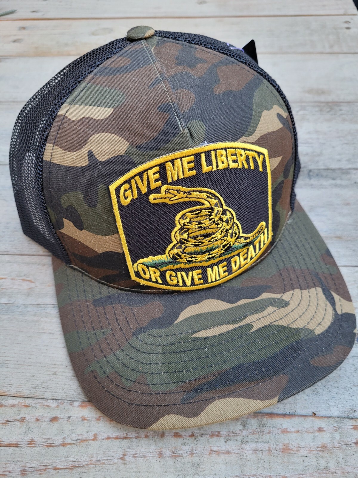 GIVE ME LIBERTY CAMO HAT (DON'T TREAD ON ME)