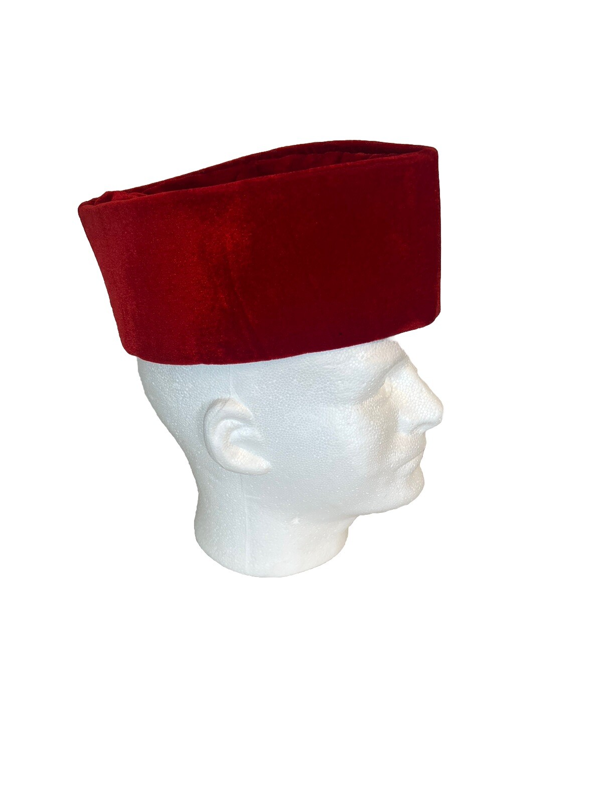 High End Men's Red Handmade African/ Middle Eastern Traditional Hat. One Size.