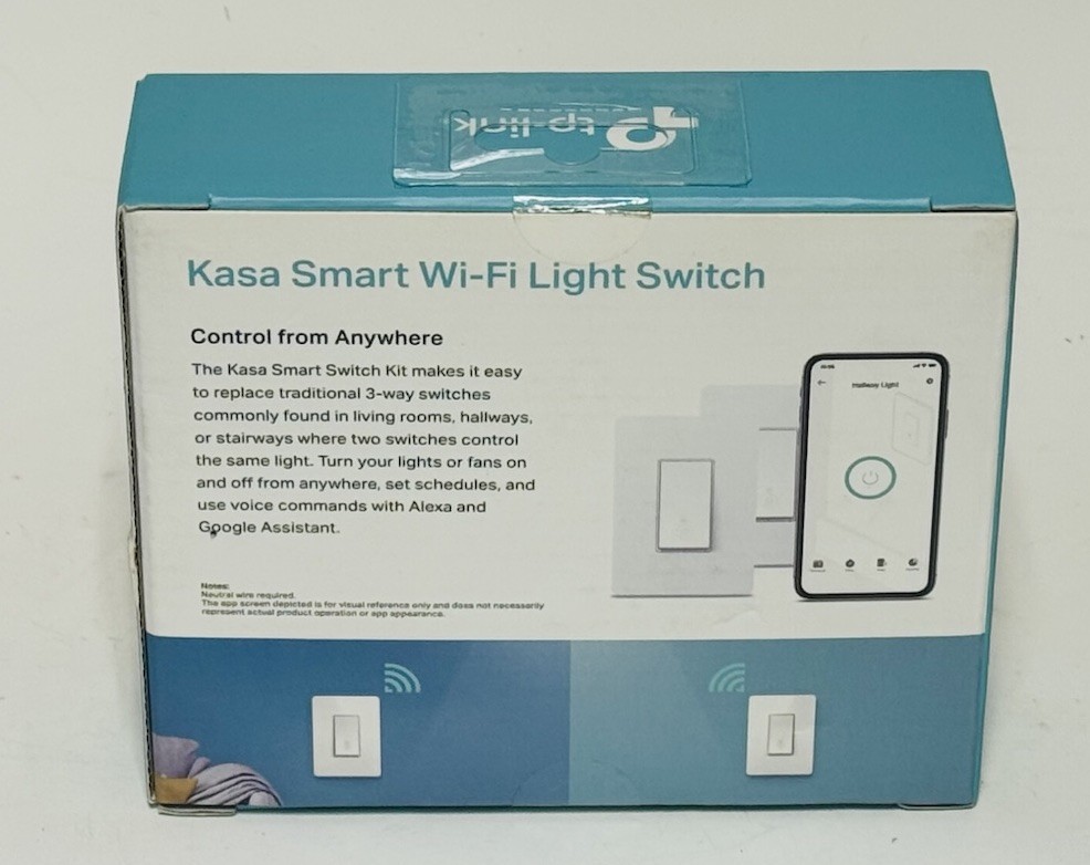 TP Link Kasa Smart Wi-Fi Light Switch - HS210 - 2 Pack - New Sealed