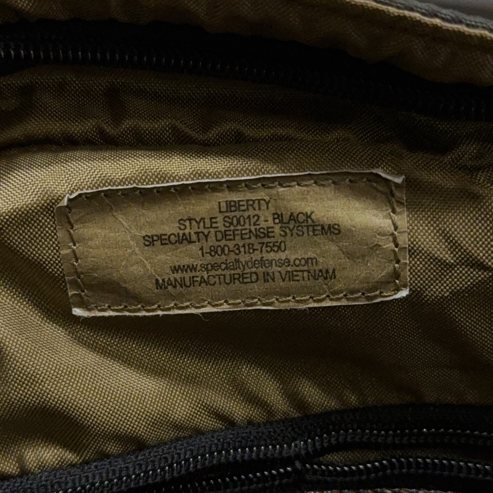 Specialty Defense Systems Liberty Duffel Bag Backpack Large Black Tactical