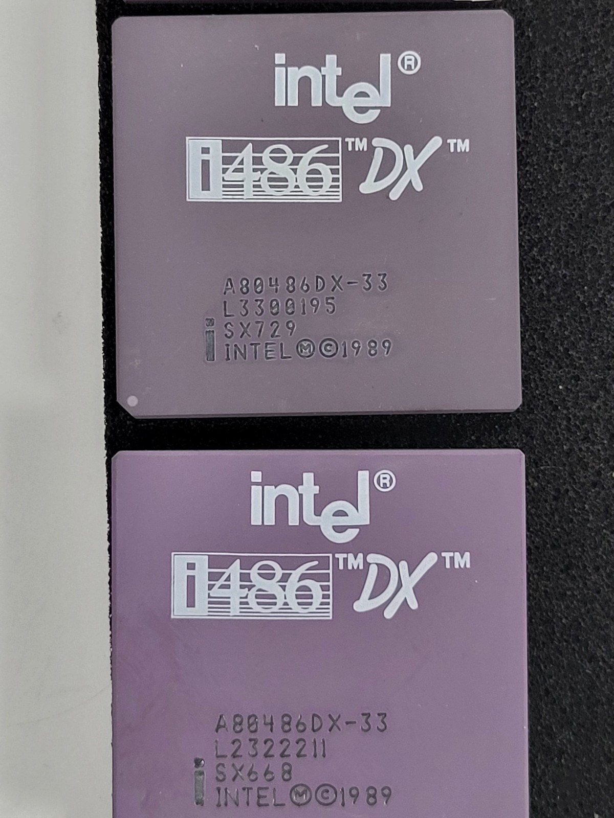 Vintage Intel i486 A80486DX-33 CPU Processor 33MHz, PGA168