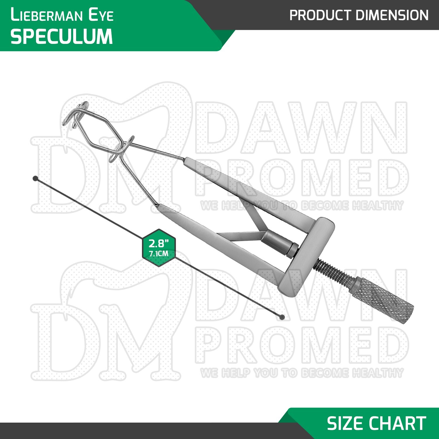 Lieberman Eye Speculum Adjustable Fenestrated Blade Ophthalmology Instruments