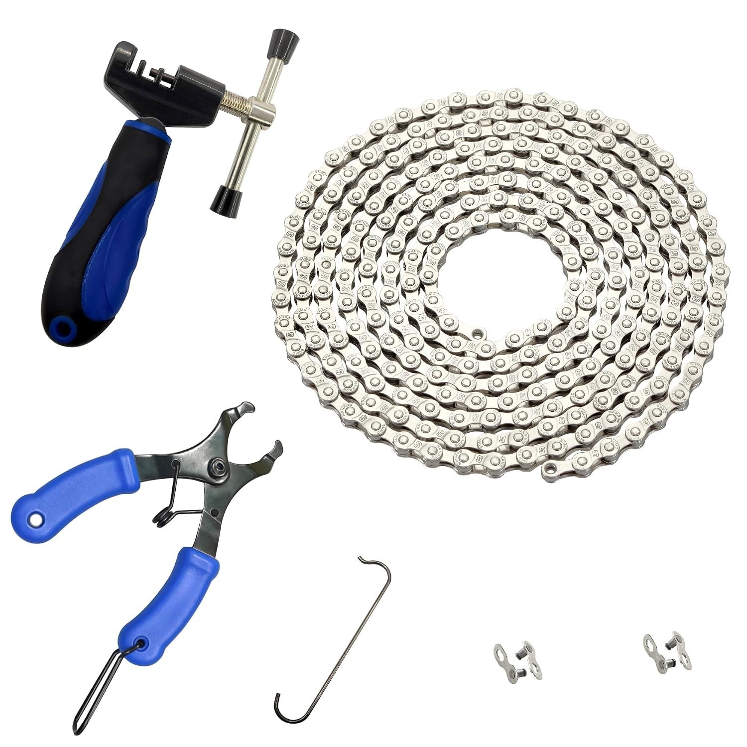 Bike Chain 6/7/8 Speed 126 Links, Chain Bike Replacement Kit with Bike Chain ...