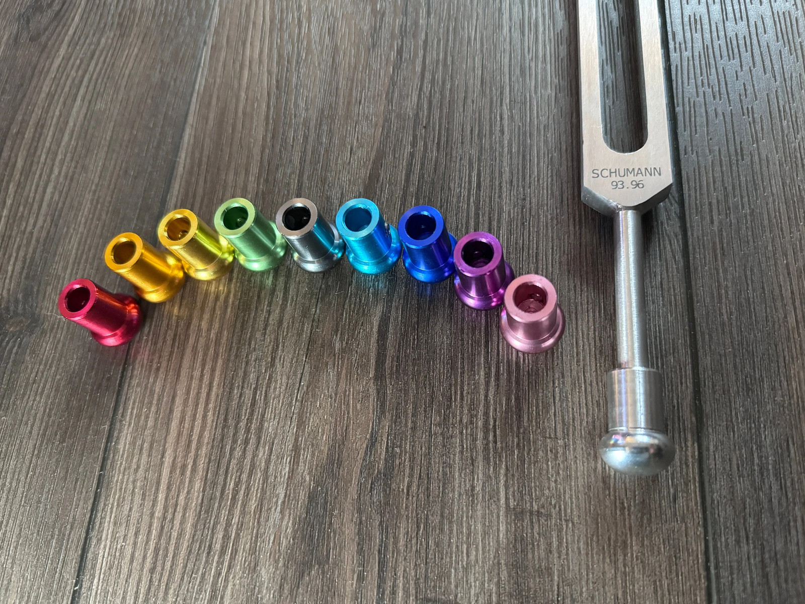 10pc Multicolor Tuning Fork Attenuator Bead Set - Activator Options