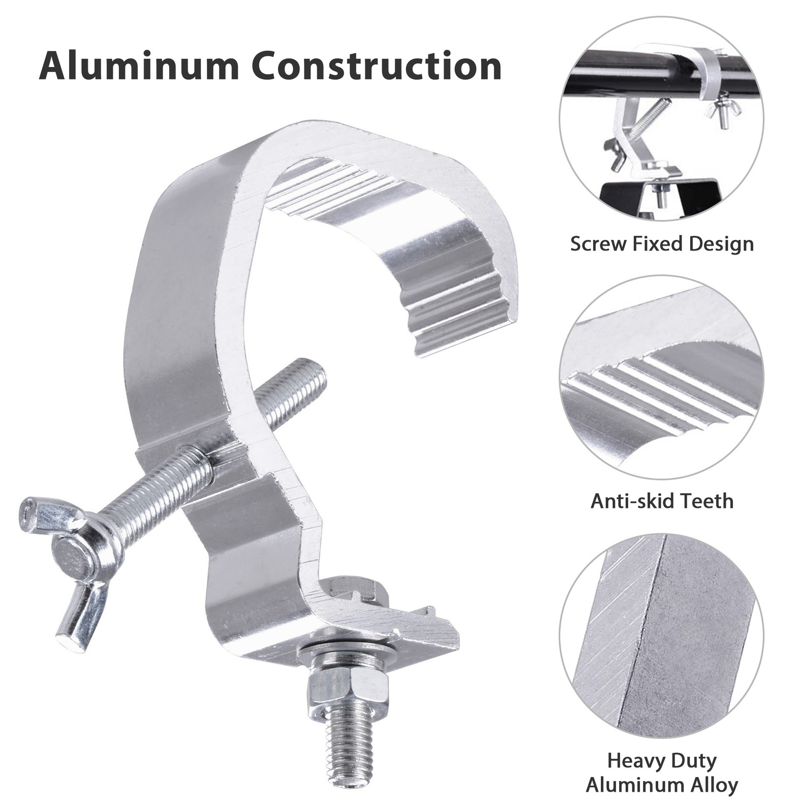 20pcs Small Stage Light Hook Aluminum Alloy Clamp Mount LED Moving Head 44lbs