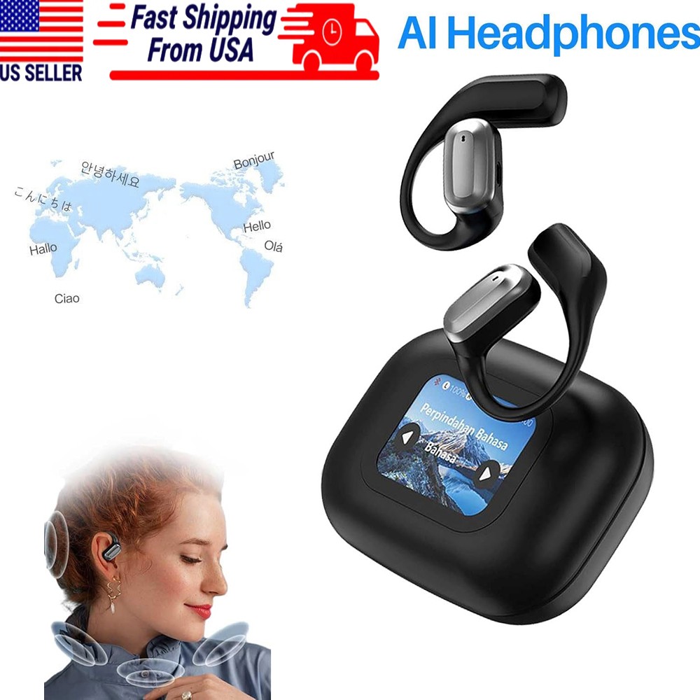 Bluetooth AI Translator Earbuds 144+ Language Real Time Translate Earphones