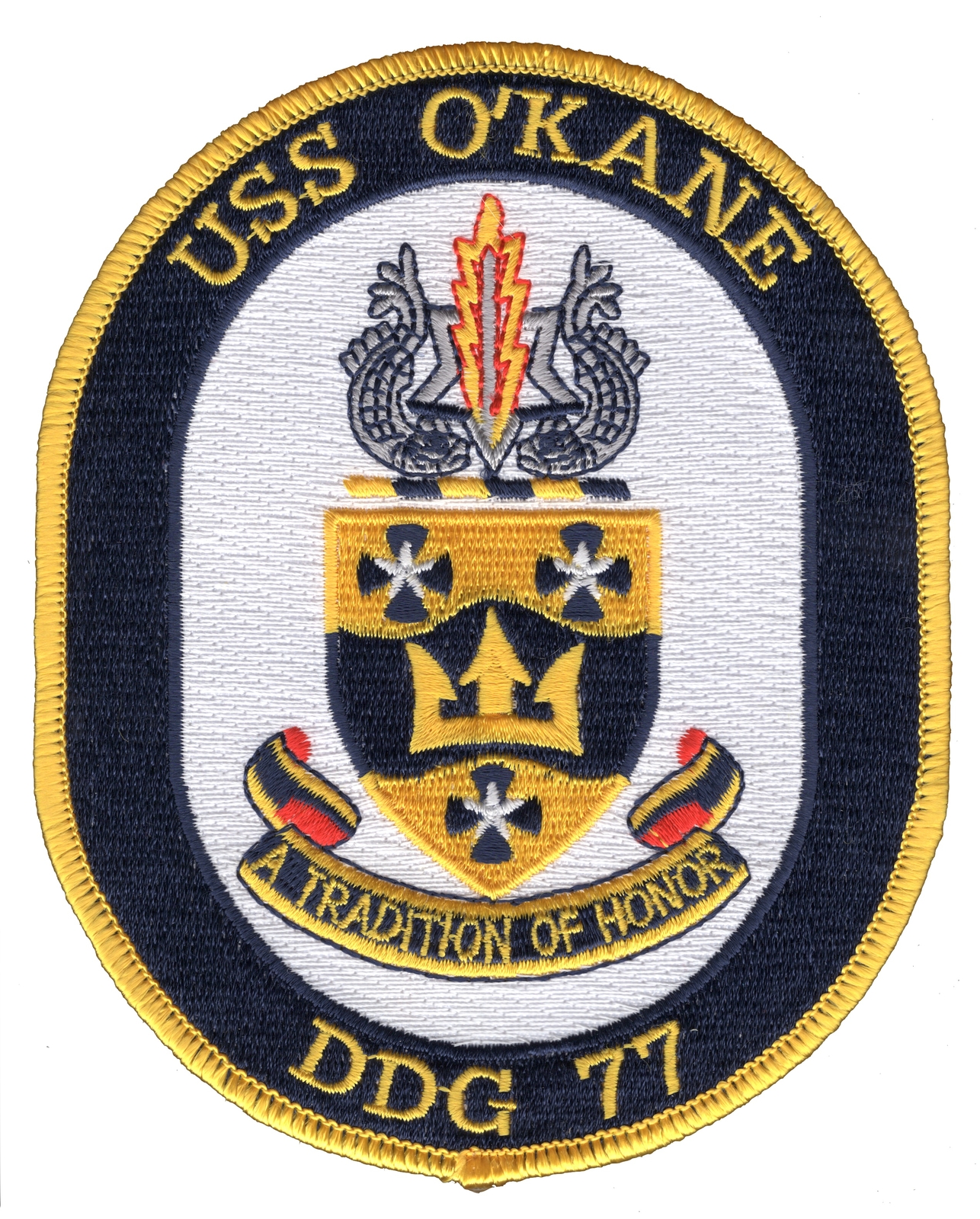 DDG-77 USS O'Kane MOH Patch