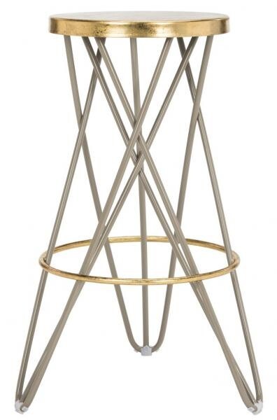 Safavieh Lorna Gold Leaf Bar Stool, Reduced Price 2172727377 FOX3254C