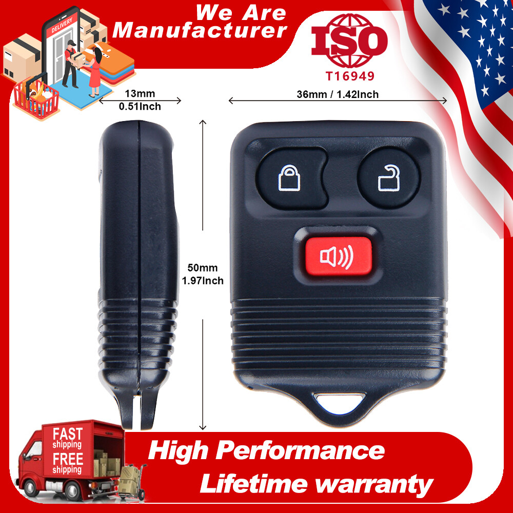 2X Replacement For 1998 1999 2000 2001 2002 2003 Ford F-150 F150 Key Fob Clicker