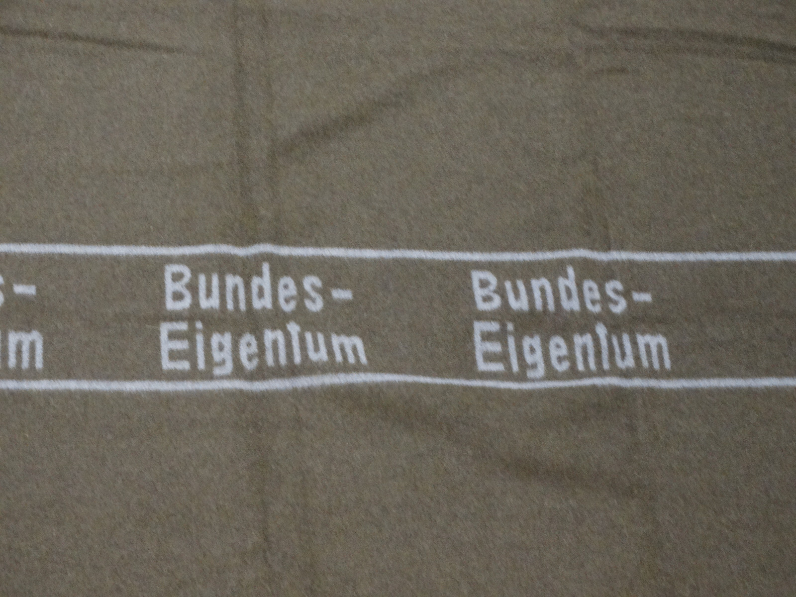 German Army "Bundes-Eigenium" Wool Blanket