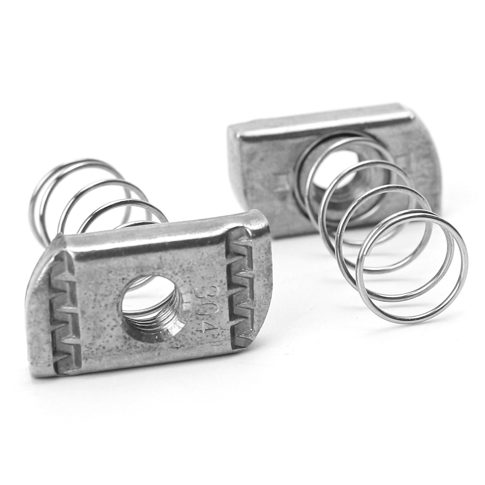 3/8-16 Strut Channel Nuts 10 PCS Thickened Stainless Steel Spring Hardware