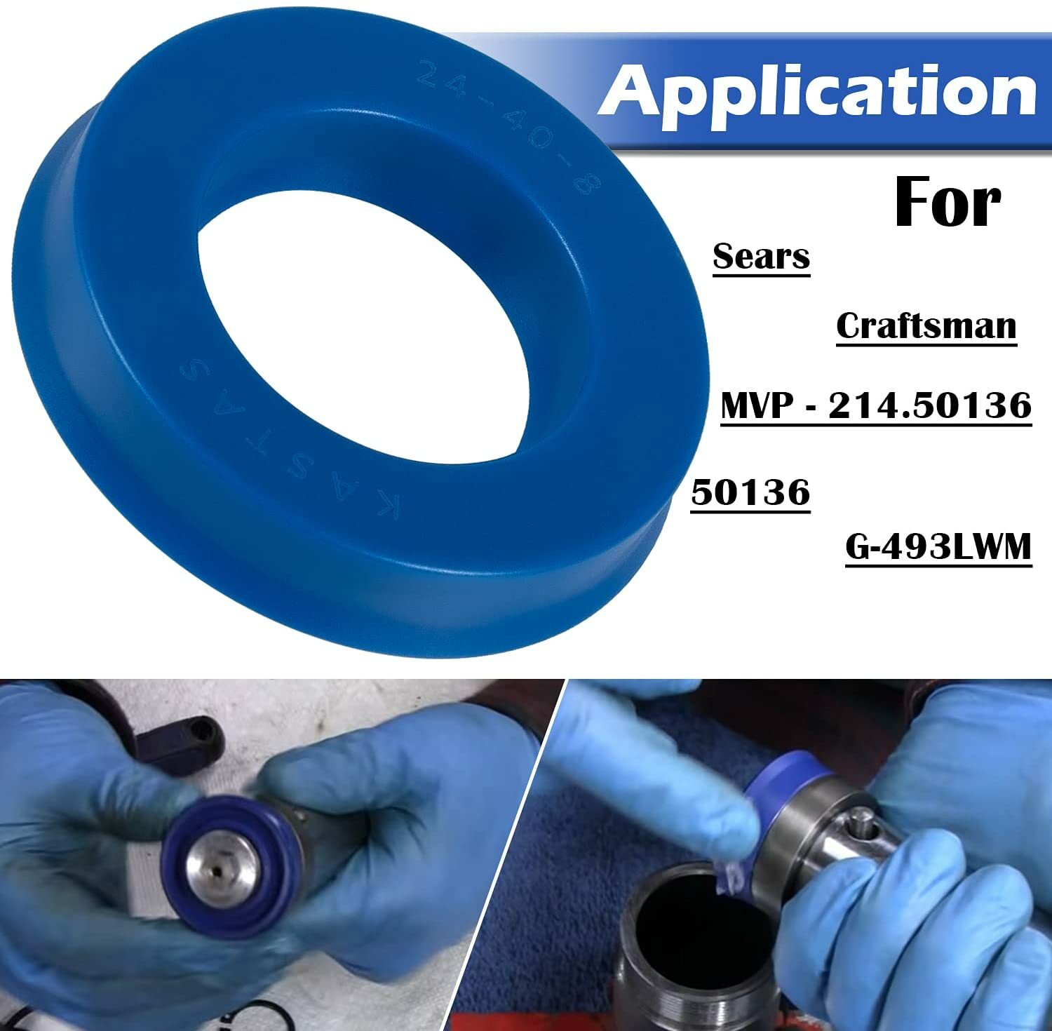 15PCS Floor Jack Seal Kit for Sears, Craftsman, MVP - 214.50136, 50136, G-493LWM