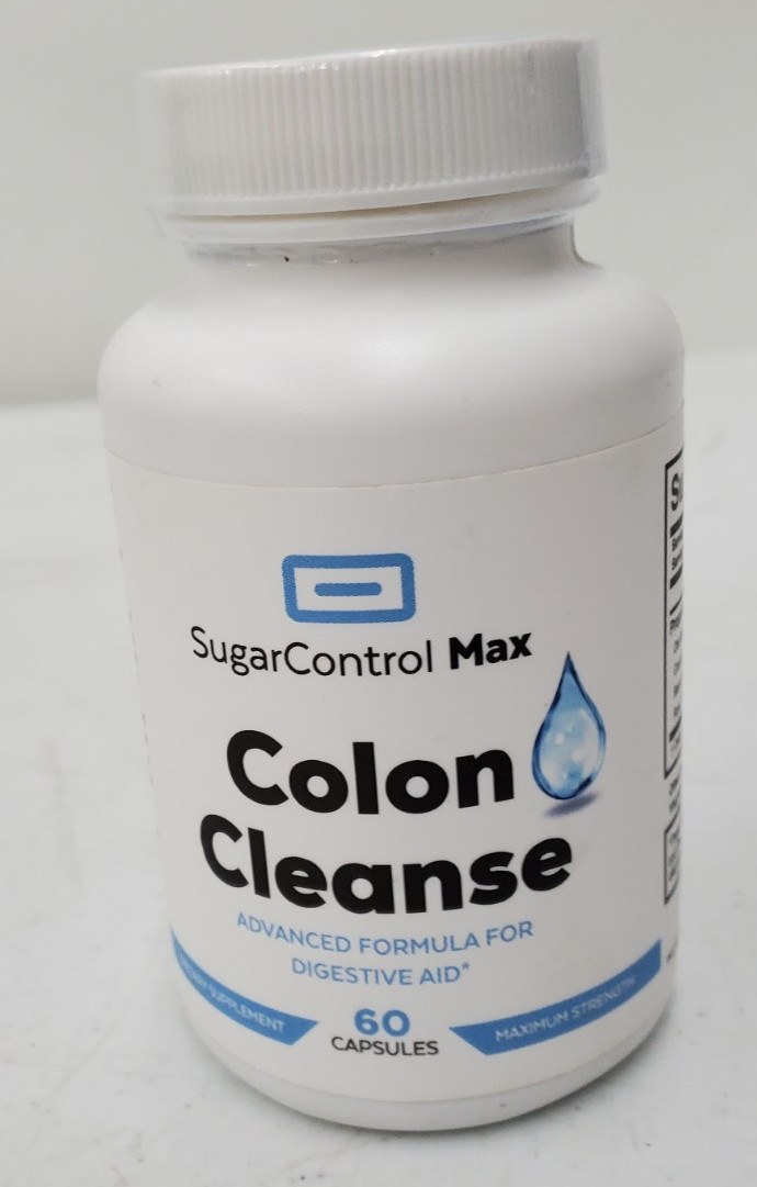 SugarControl MAX COLON CLEANSE ADVANCED FORMULA FOR DIGESTIVE AID 60c EXP: 12/25