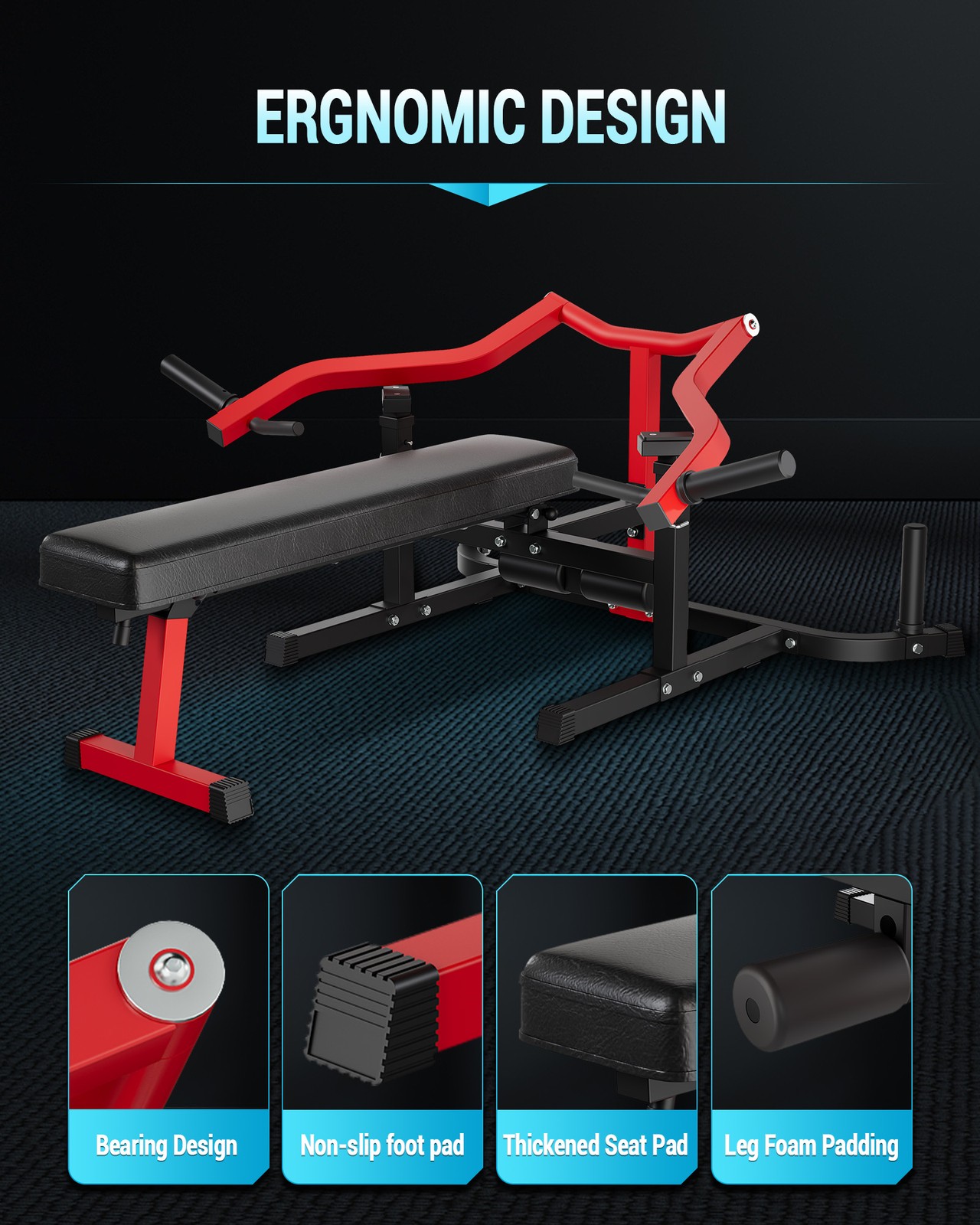 Adjustable Chest & Bench Press Machine for Home Gym - 450LBS Max Load