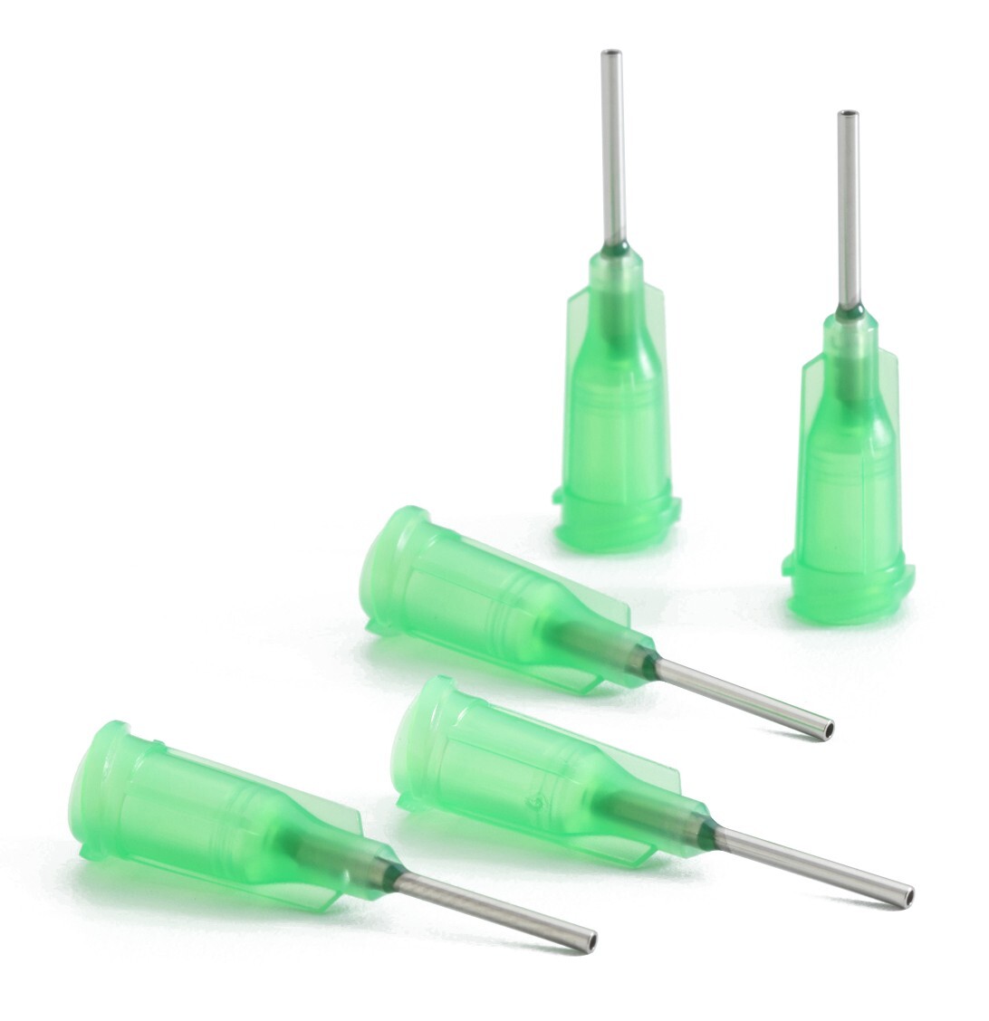 Nordson EFD 7018122 Dispensing Tip, 18 Gauge, Green, 1/2", 50/Pack