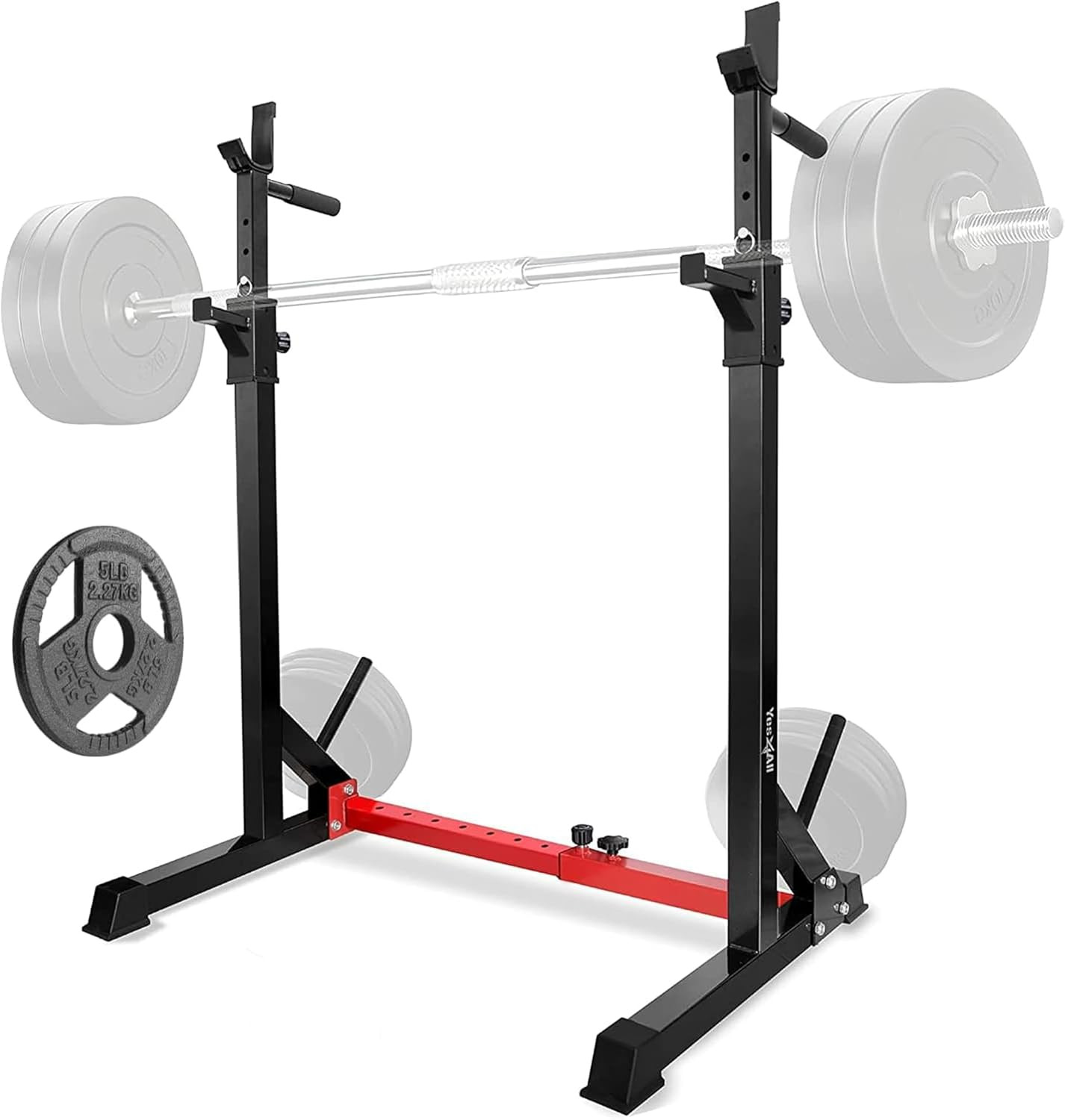 Squat Rack for Home Gym, Adjustable Barbell Stand Rack, Multi-Function Weight Li