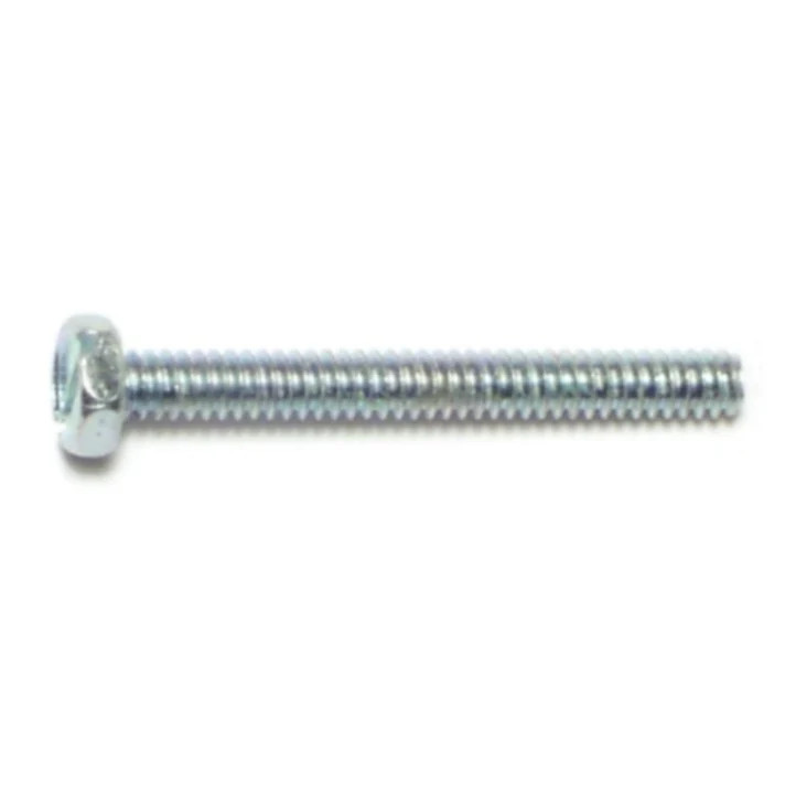 #6-32 x 1-1/4" Zinc Slotted Indented Hex Machine Screws (20 pcs.)