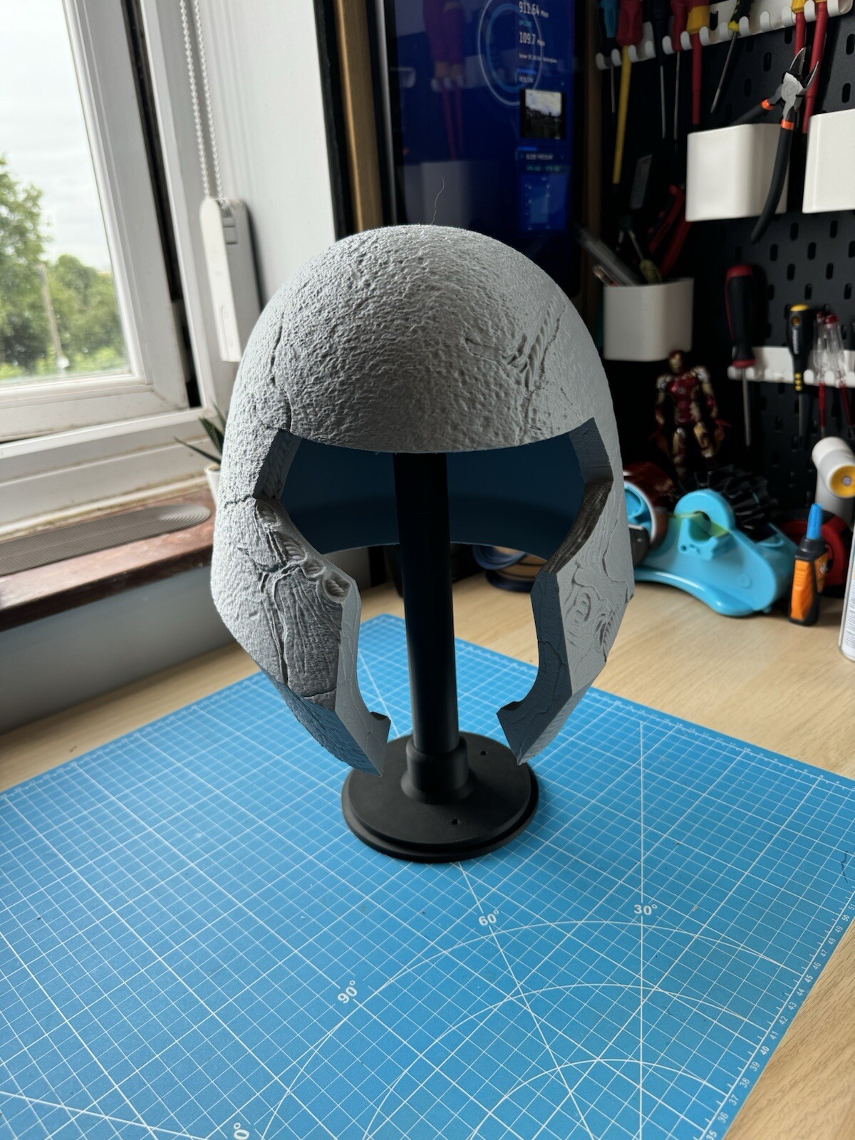 Juggernaut Helmet Mask 3d Printed Wearable Wolverine Deadpool Xmen - With Stand