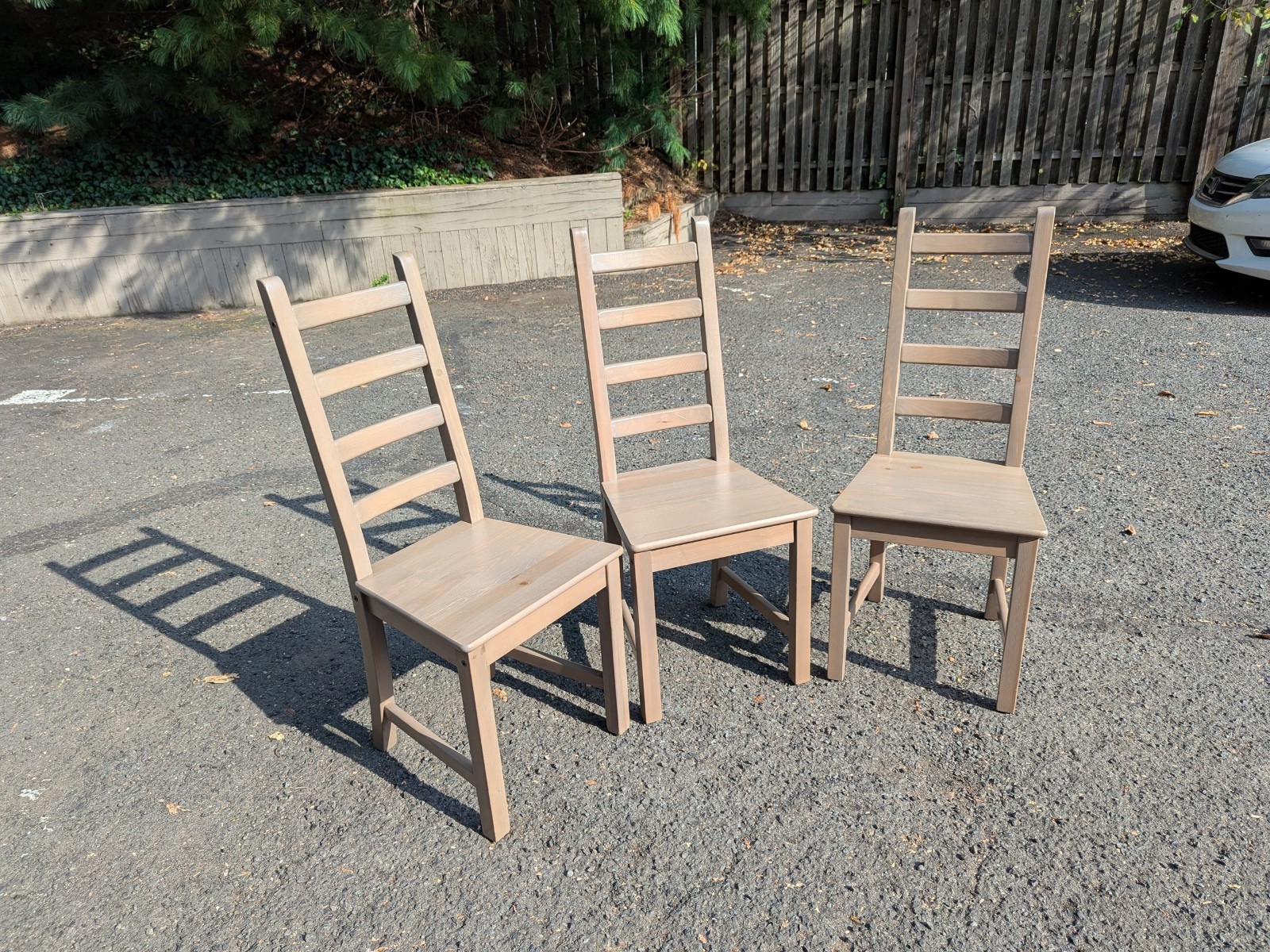 Ikea Black Extendable Dining Table + (6) Taupe Dining Chairs