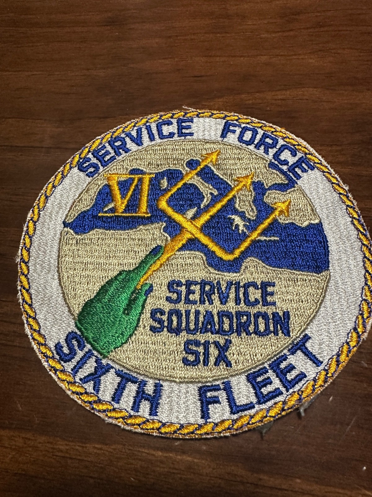 Vintage US Navy SERVRON-6 Service Squadron Six Patch