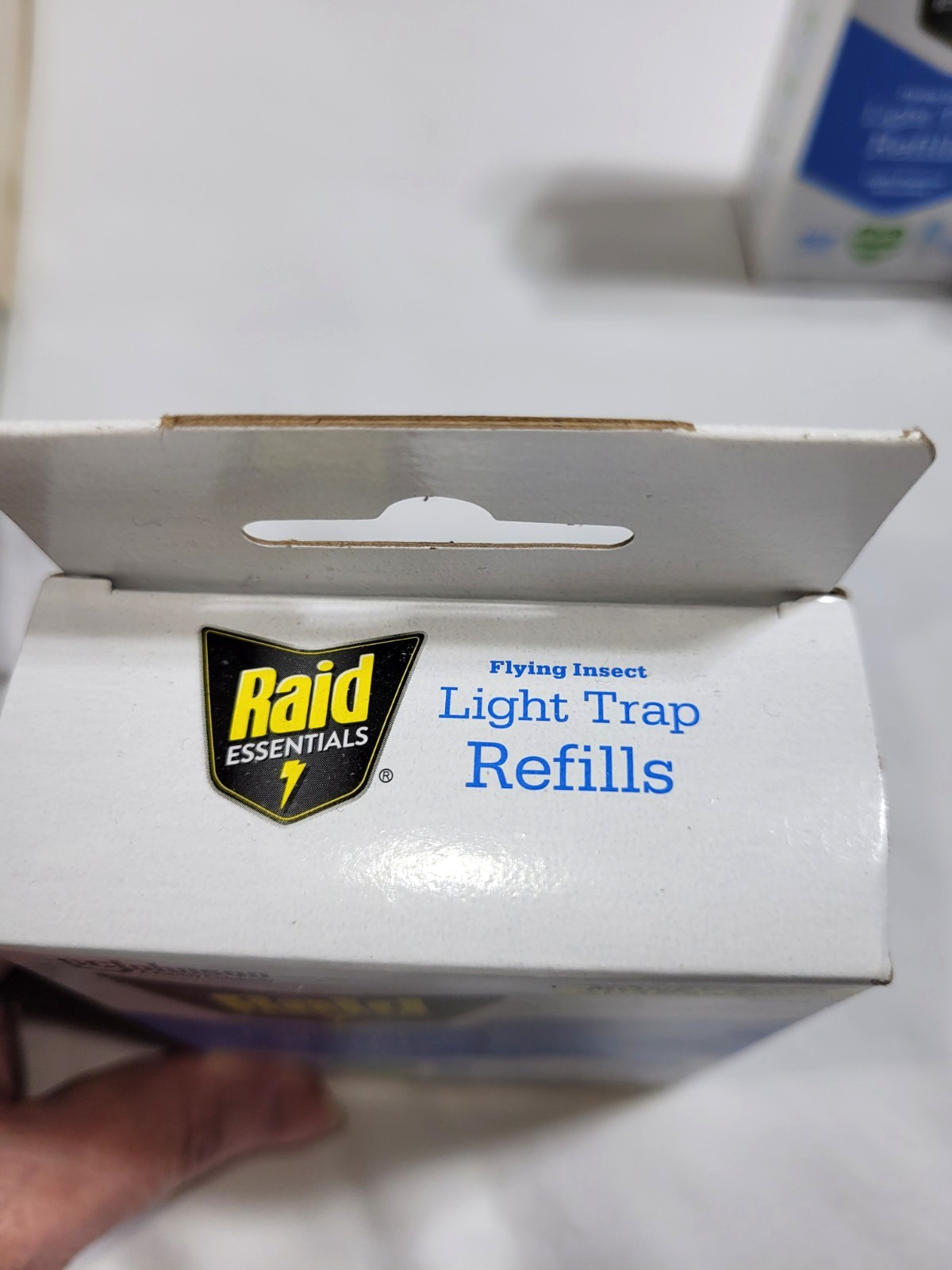 3 Packs Raid Essentials Flying Insect Light Trap Refills 6 Total Traps 2each Box