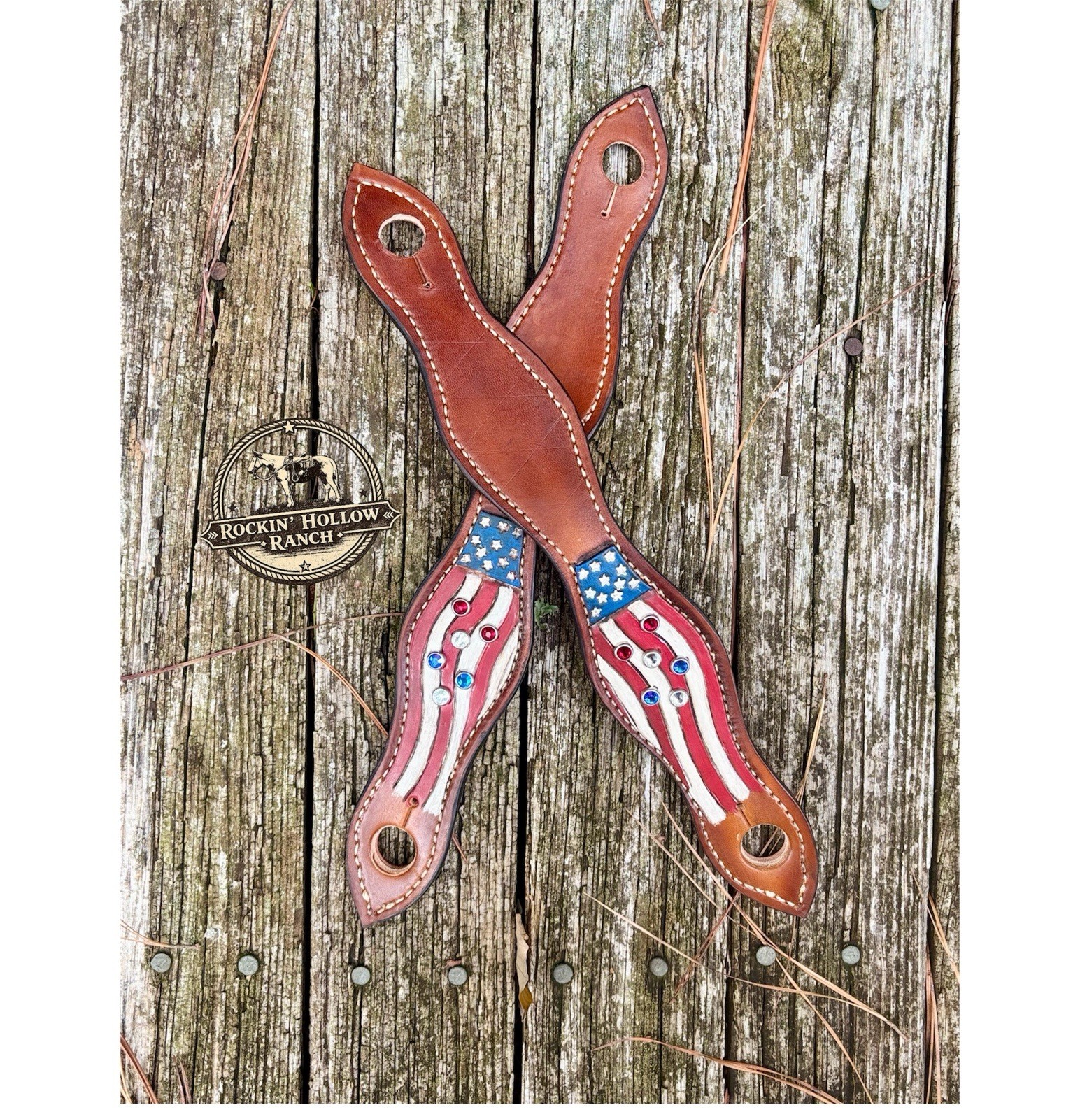 Patriotic Tack Set (Full Buckaroo Style Star Spangled Complete Set)