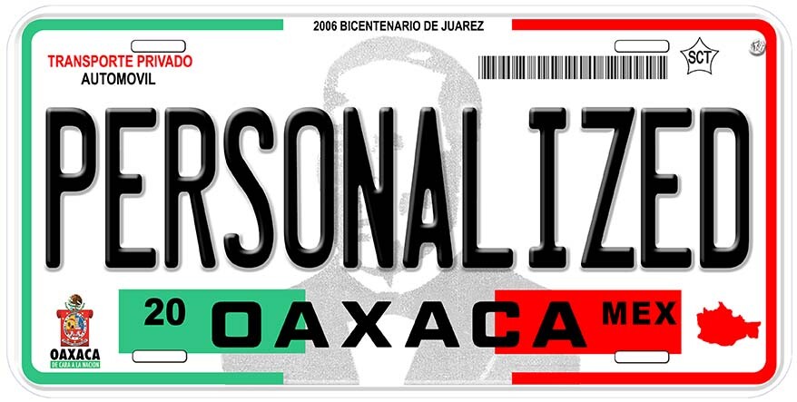 Zaragoza Oaxaca Mexico Any Name Personalized Novelty Car License Plate