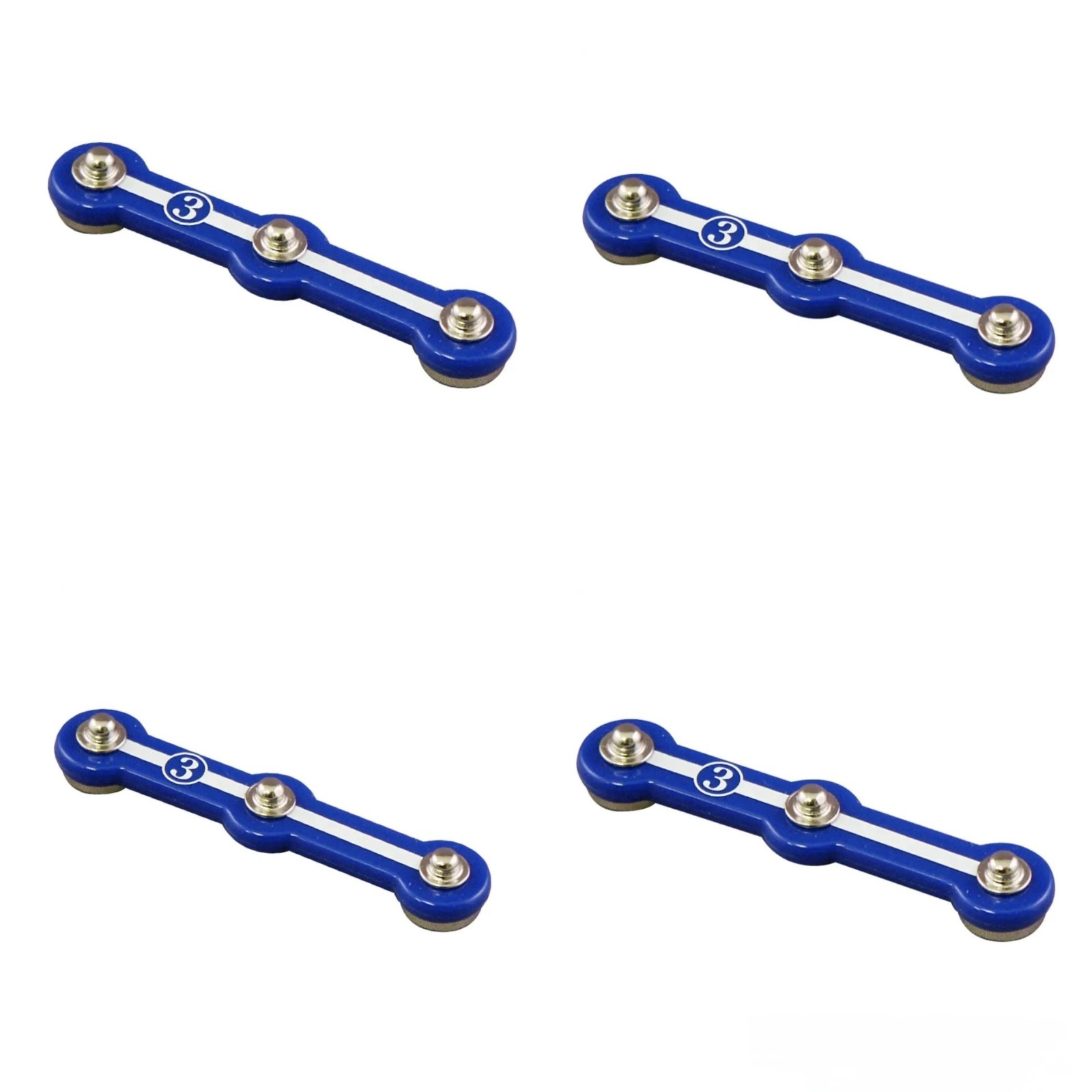 ( PACK OF 4) Conductor with 3-Snaps for Snap Circuits 6SC03