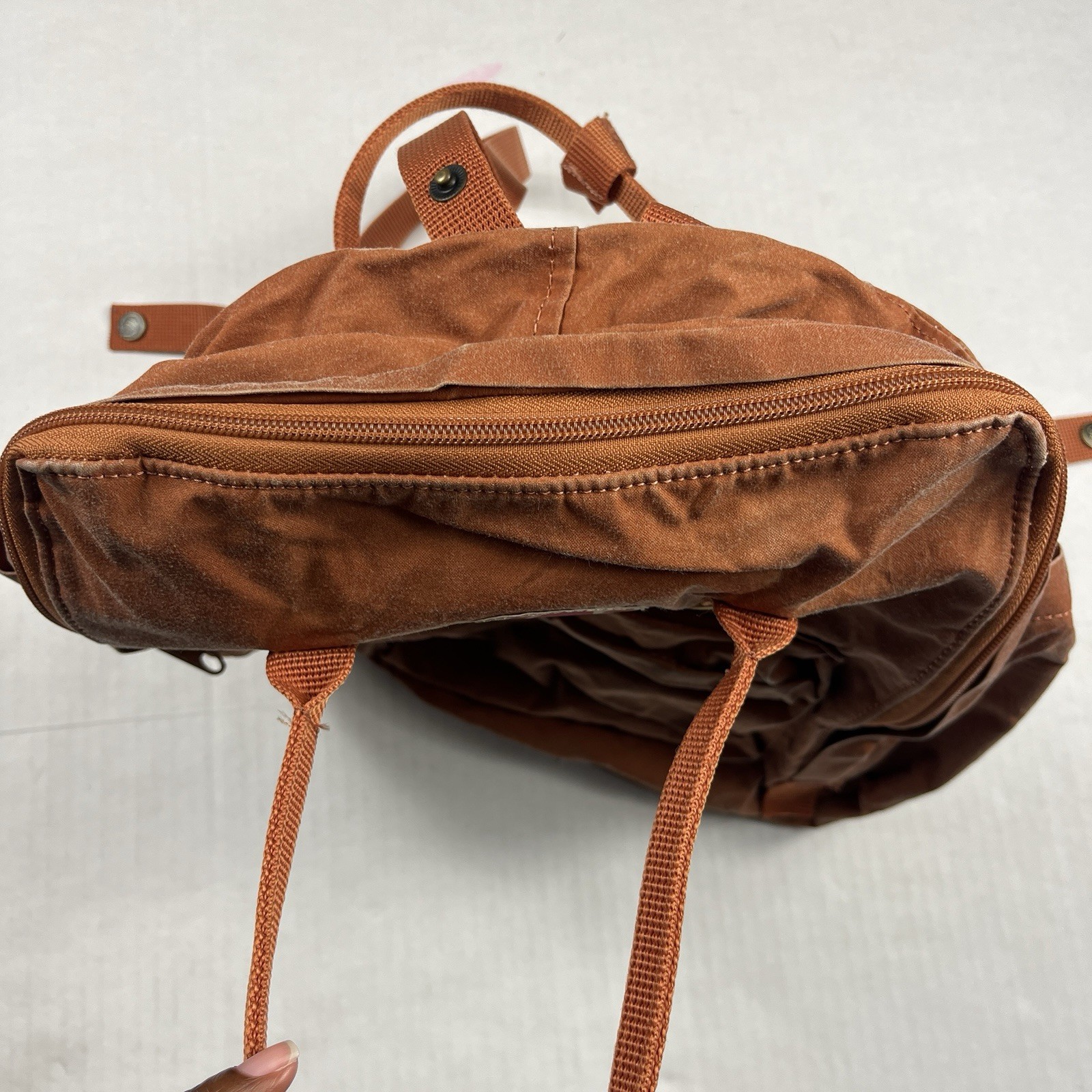 Fjallraven Kanken Mini Backpack Brick Everyday School Outdoor Compact WORN