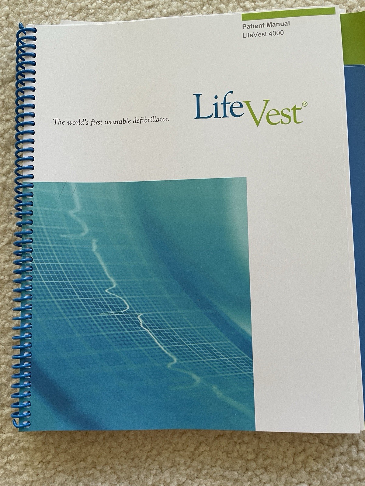 Zoll Life Vest Cardio Verter 4000 Defibrillator Manual Book Heart Monitor