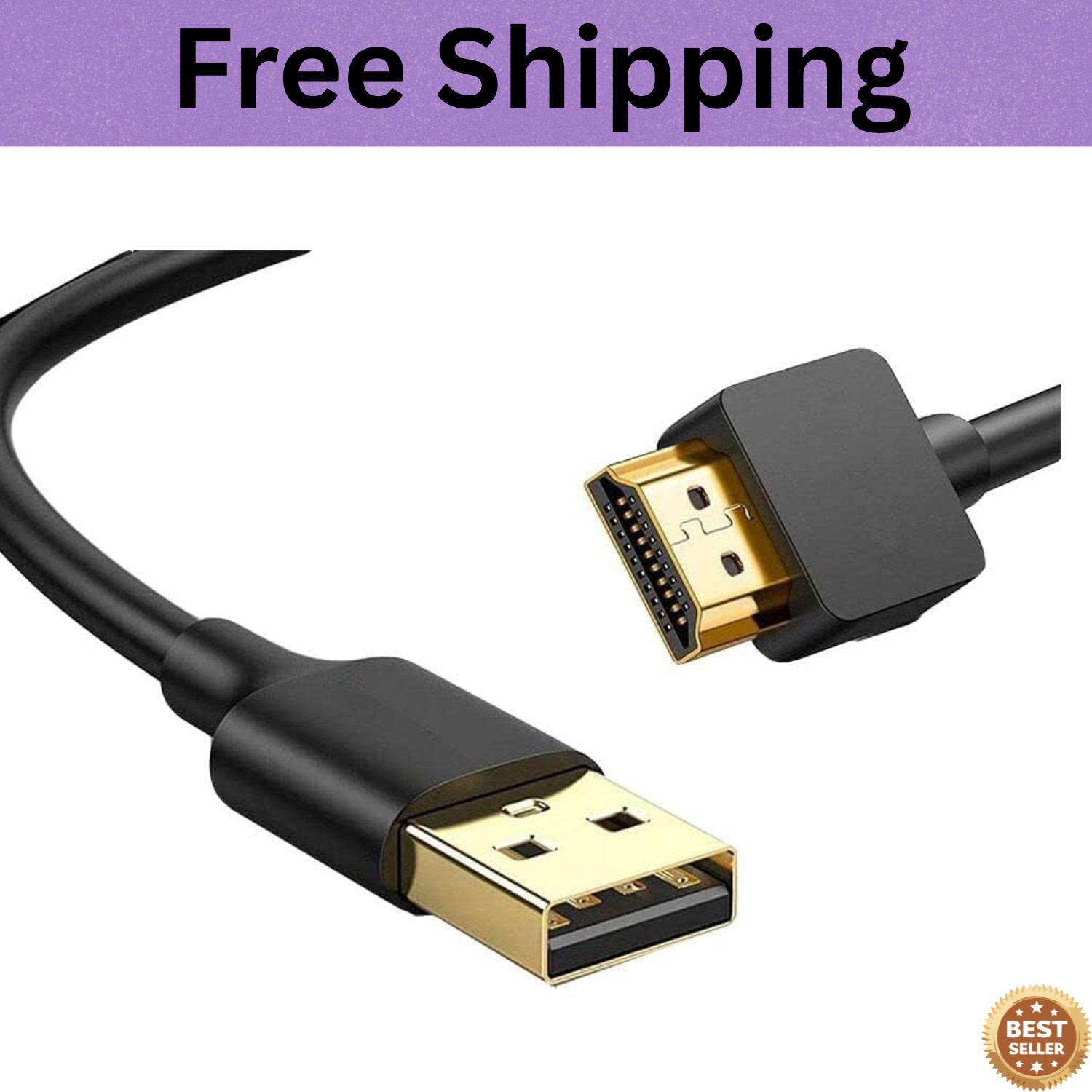 USB to Hdmi Cable, USB to Hdmi Adapter for Monitor, USB 3.0 Male to Hdmi Male...
