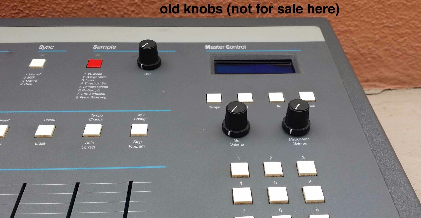 (3) Brand New Replacement Knobs For E-mu SP1200 or SP-12 Emulator II Drumulator