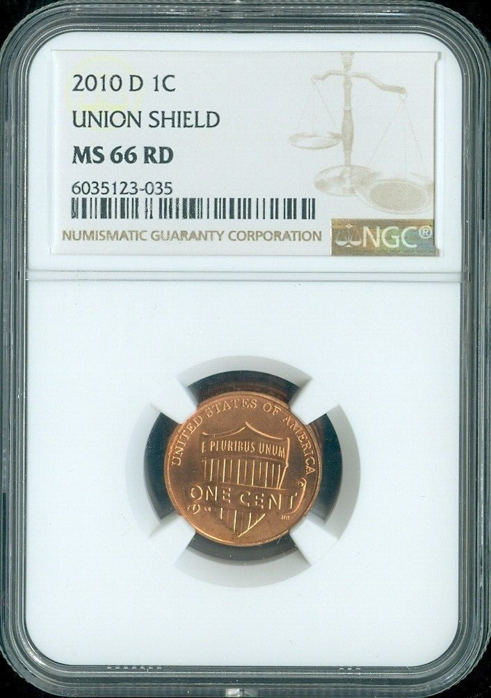 2010-D Lincoln Cent NGC MS66 RD Quality