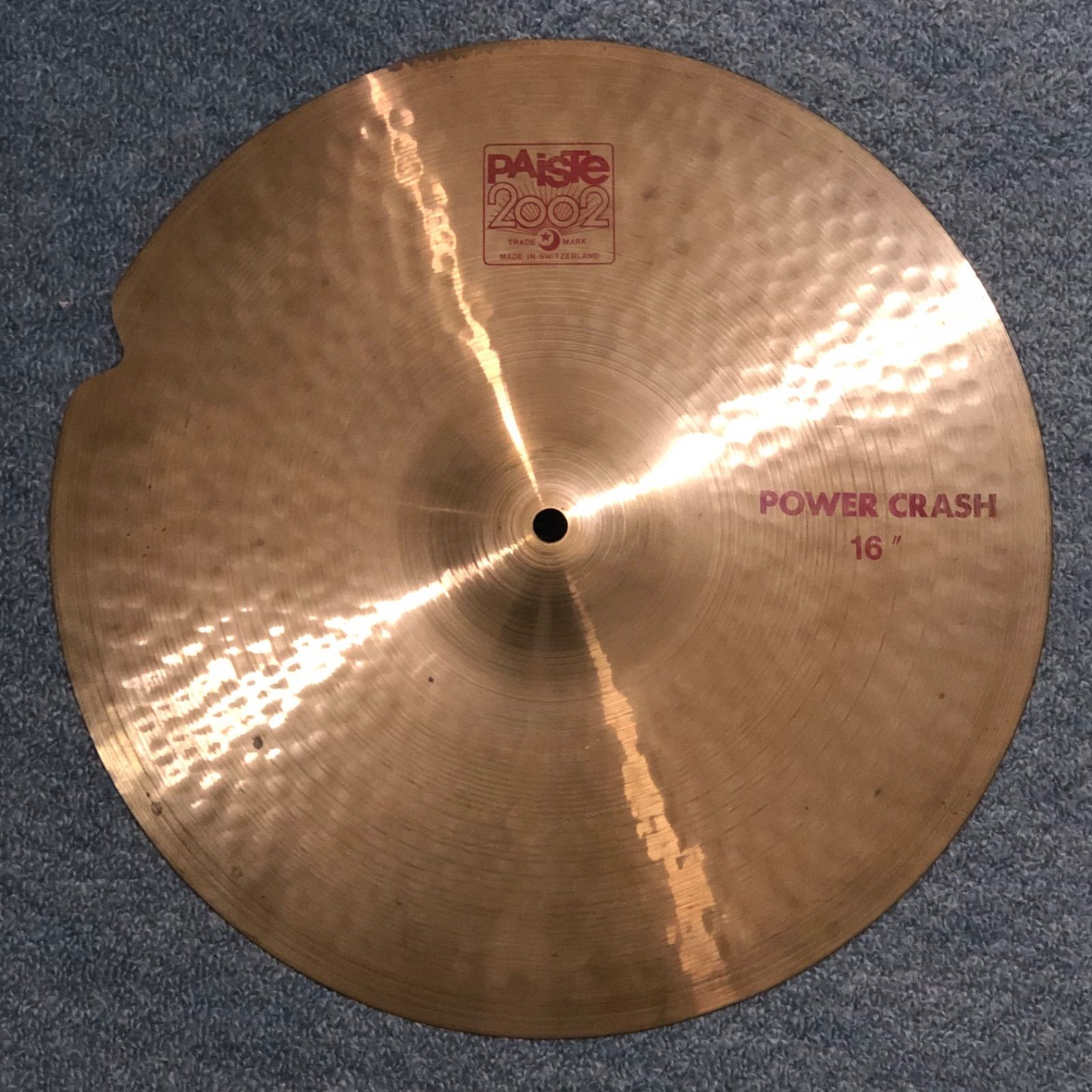 Paiste 2002 Power Crash 16 Inch Cymbal Repair, Used with Scratches