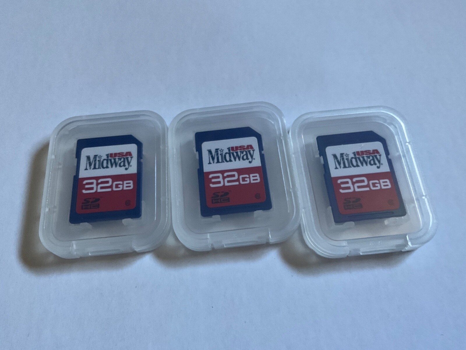 Lot of 3pcs 32gb  USAMidway SDHC Memory Card for SDHC Nikon canon cameras