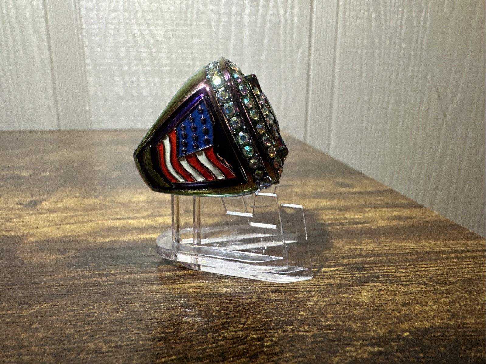 Tournament Finalist Ring Iridescent Purple, Blue, Green