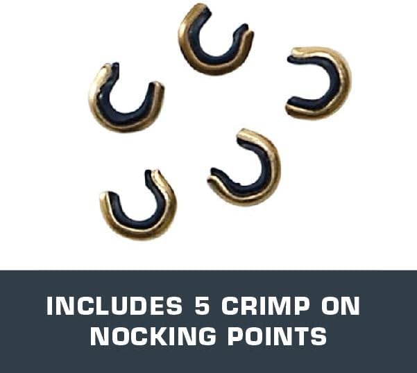 Allen 5-Pack Bowstring Nock Set - Precision Nocks for Recurve & Compound Bows