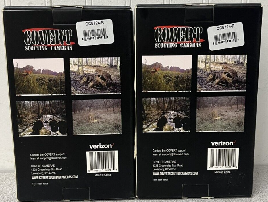 2 pack of COVERT Blackhawk 20 LTE Trail Camera CC5724