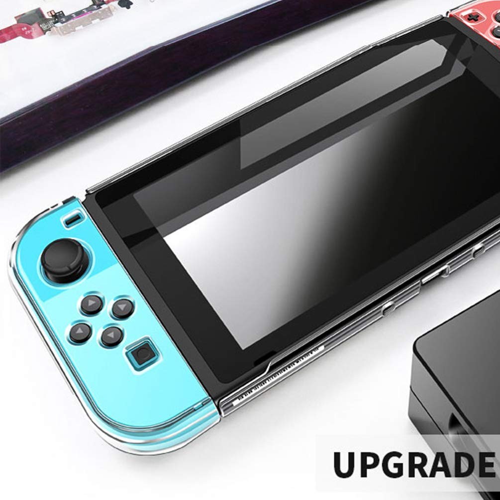 Clear Dockable Case for Nintendo Switch Joy Con Crystal Protective Cover