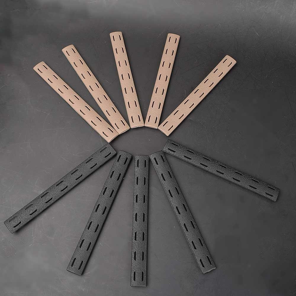 5pcs M-LOK Keymod Rail Panel Strip Cover Slot Covers For M-LOK Section Accessory