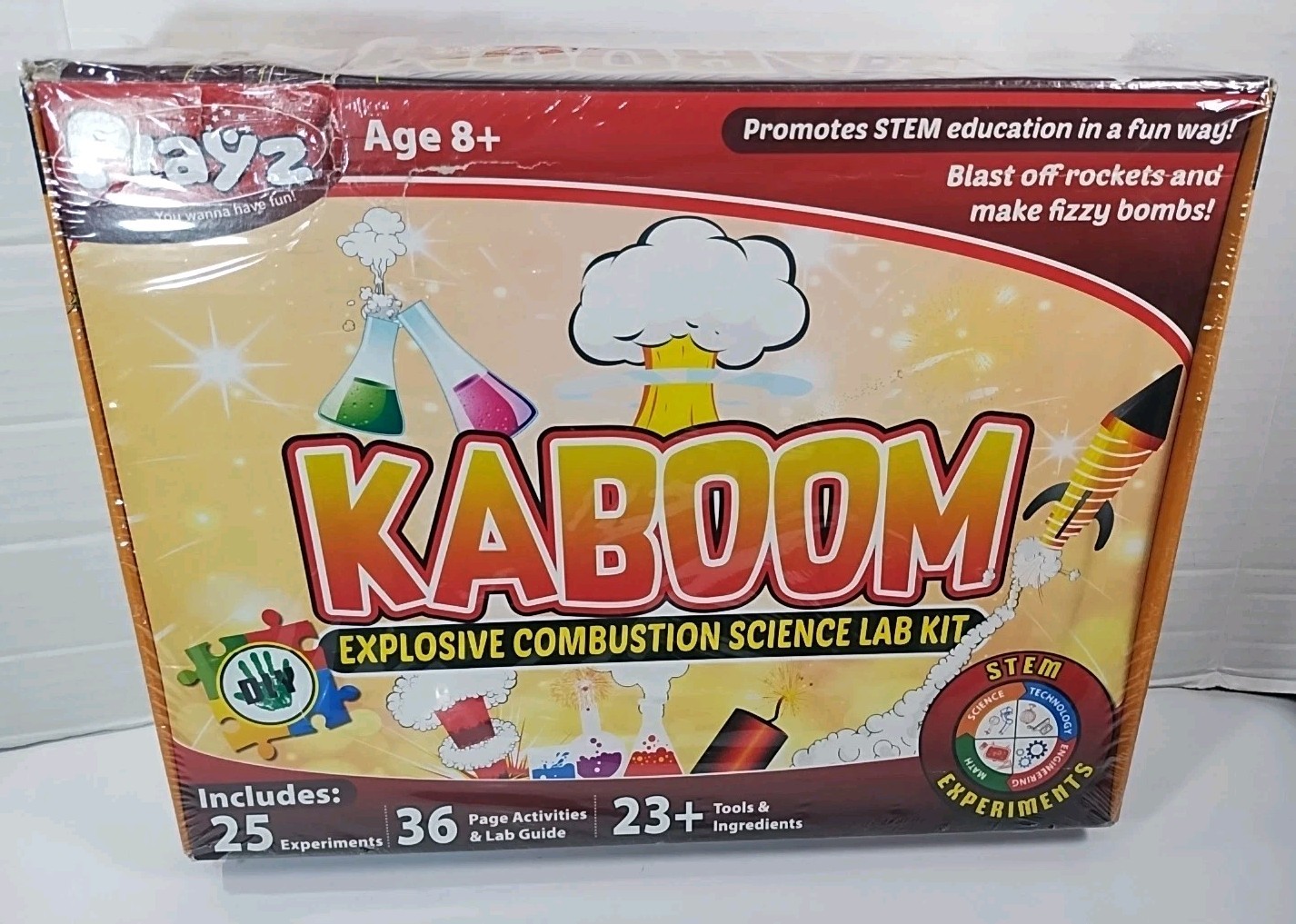 Kaboom Explosive Combustion Science Lab Kit 25 STEM Experiments New/ Sealed 💥
