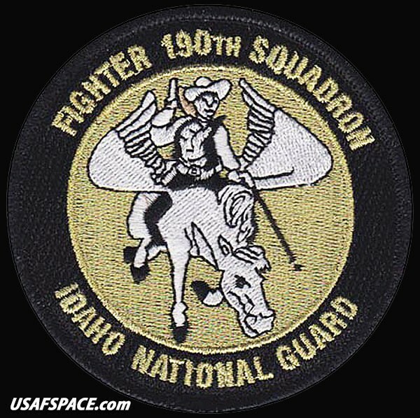 USAF 190th FIGHTER SQ- A-10C -IDAHO ANG- Gowen Field ANGB -ORIGINAL VEL PATCH