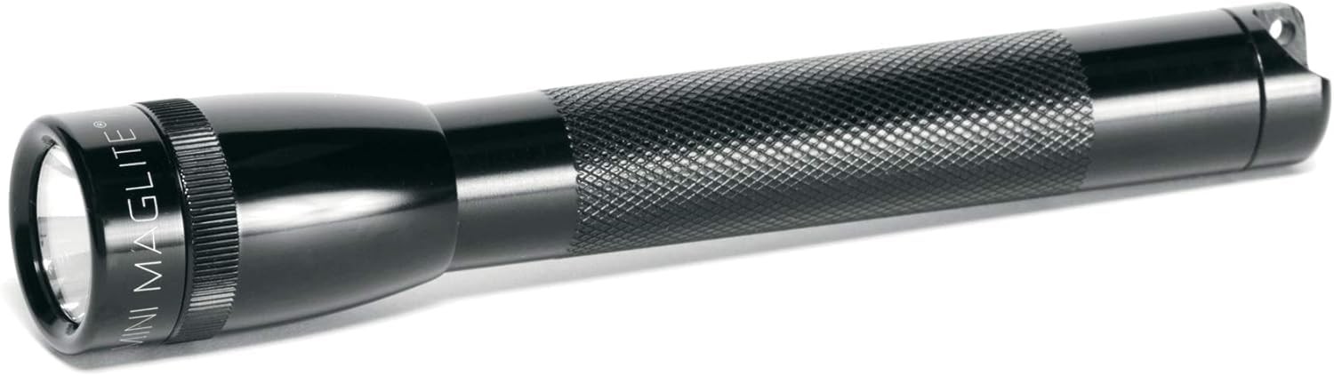 maglite mini incandescent flashlight aa compact water-resistant black